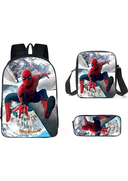 Spider-Man Street Trend Öğrenci Omuz Çantası (Yurt Dışından)