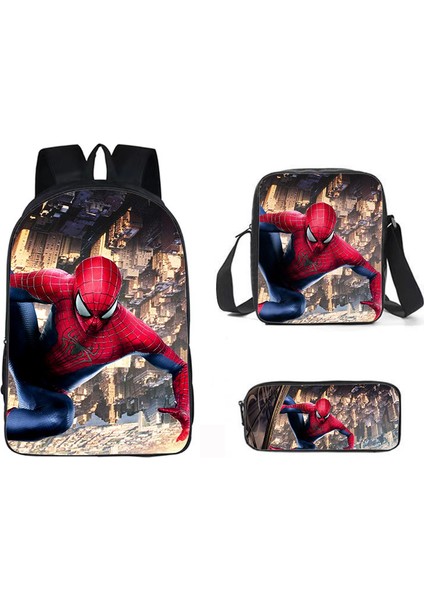 Spider-Man Street Trend Öğrenci Omuz Çantası (Yurt Dışından)