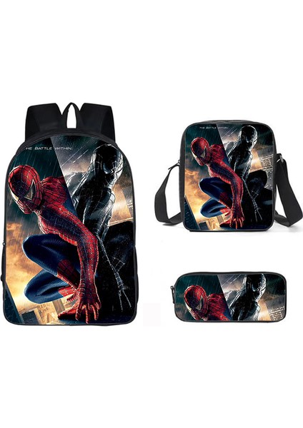 Spider-Man Street Trend Öğrenci Omuz Çantası (Yurt Dışından)