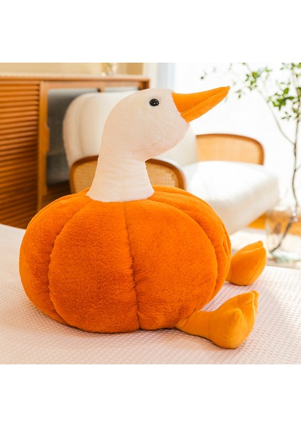 75CM Balkabağı Ördek Peluş Bebek Sevimli Yastık (Yurt Dışından)