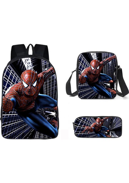 Spider-Man Street Trend Öğrenci Omuz Çantası (Yurt Dışından)