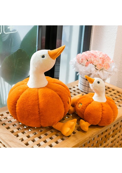 55CM Balkabağı Ördek Yastık Peluş Oyuncak (Yurt Dışından)