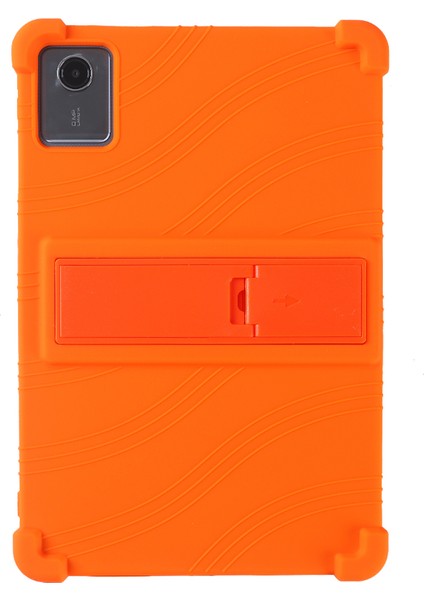 Lenovo Tab M11 / Xiaoxin Pad 11 2024 Kickstand Kılıfı Takviyeli Köşeler Silikon Kapak (Yurt Dışından)