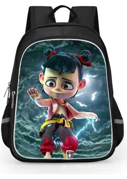 Nezha 2 Sihirli Çocuk Inen Öğrenciler Karikatür Erkek ve Kadın Omuzlar Su Geçirmez Sırt Çantaları (Yurt Dışından)