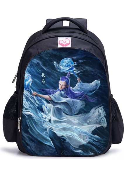 Nezha 2 Sihirli Çocuk Denizin Peşinde Anaokulu ve Ilkokul Öğrencileri Erkekler ve Kadınlar Ultra Hafif Omurga Koruma Omuz Çantası Yükünü Azaltmak (Yurt Dışından)