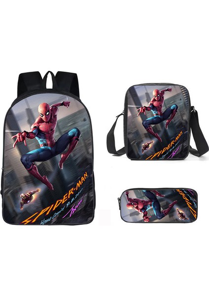 Spider-Man Street Trend Öğrenci Omuz Çantası (Yurt Dışından)