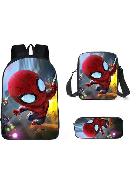 Spider-Man Street Trend Öğrenci Omuz Çantası (Yurt Dışından)
