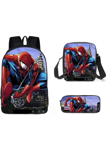 Spider-Man Street Trend Öğrenci Omuz Çantası (Yurt Dışından)