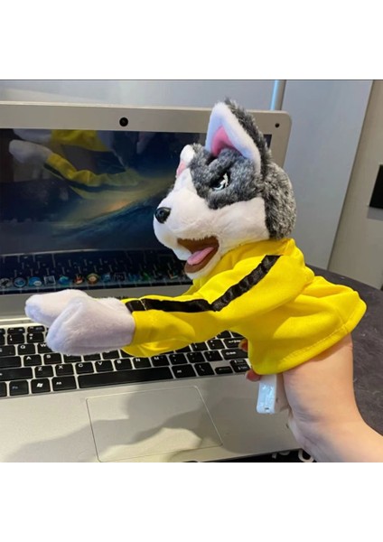 Husky Boks Köpeği Peluş Oyuncak Interaktif El Kuklası Oyuncak Eln Sesli (Yurt Dışından)