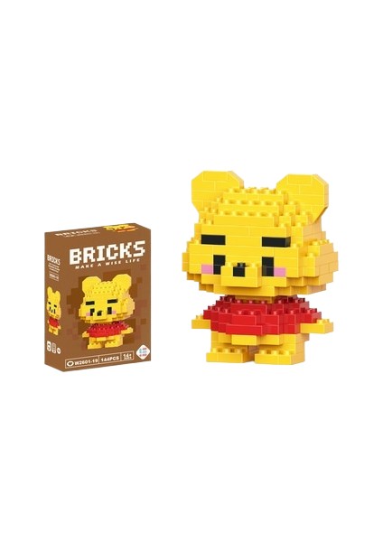 Yapı Taşları Mikro Parçacık Karikatür Bebek Puzzle Monte Oyuncaklar (Yurt Dışından)
