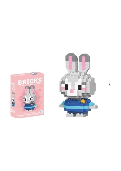 Yapı Taşları Mikro Parçacık Karikatür Bebek Puzzle Monte Oyuncaklar (Yurt Dışından)