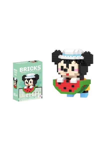 Yapı Taşları Mikro Parçacık Karikatür Bebek Puzzle Monte Oyuncaklar (Yurt Dışından)
