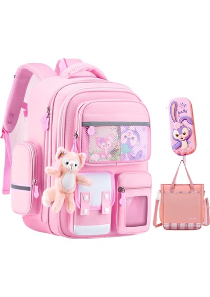 Öğrenci Okul Çantası Çok Fonksiyonlu Büyük Kapasiteli Leke Tutmaz (Yurt Dışından)
