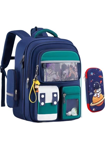 Öğrenci Okul Çantası Çok Fonksiyonlu Büyük Kapasiteli Leke Tutmaz (Yurt Dışından)
