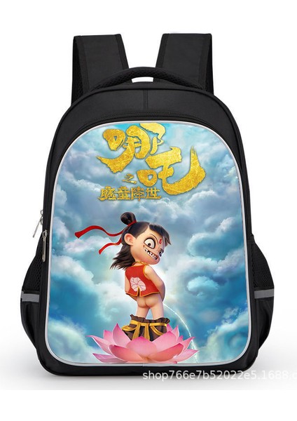 Nezha 2 Sihirli Çocuk Inen Öğrenciler Karikatür Erkek ve Kadın Omuzlar Su Geçirmez Sırt Çantaları (Yurt Dışından)