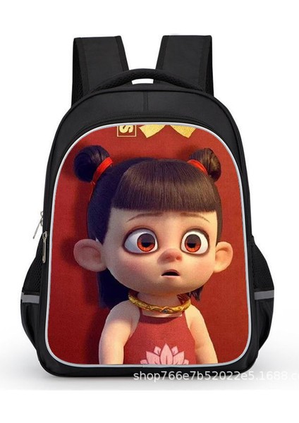 Nezha 2 Sihirli Çocuk Inen Öğrenciler Karikatür Erkek ve Kadın Omuzlar Su Geçirmez Sırt Çantaları (Yurt Dışından)