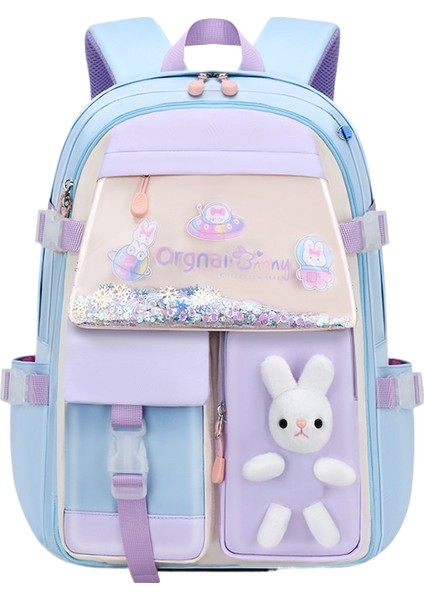 Kız Öğrenci Okul Çantası Quicksand Omuz Çantası Basınç Azaltıcı Su Geçirmez Büyük Kapasiteli (Yurt Dışından)