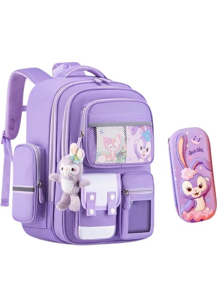 Öğrenci Okul Çantası Çok Fonksiyonlu Büyük Kapasiteli Leke Tutmaz (Yurt Dışından)