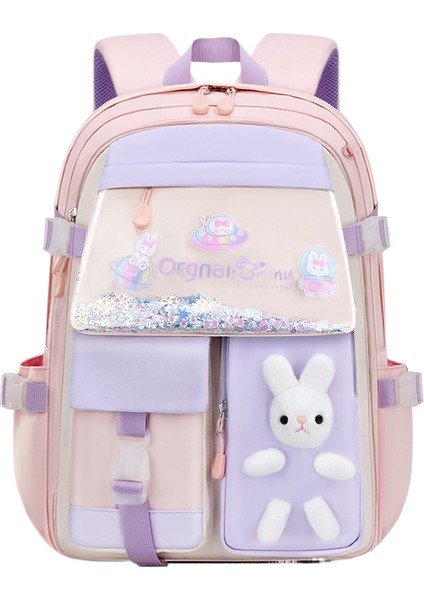 Kız Öğrenci Okul Çantası Quicksand Omuz Çantası Dekompresyon Su Geçirmez Büyük Kapasiteli (Yurt Dışından)