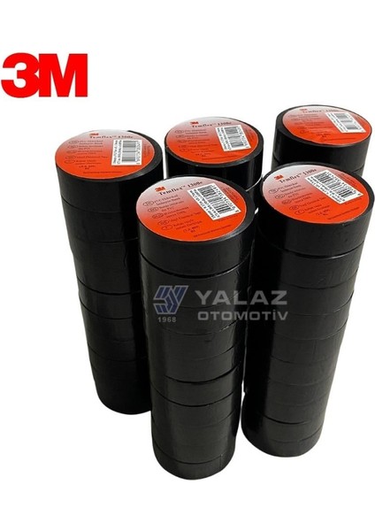 Izole Bant 18 mm Siyah (Kırmızı Etiket) (50 Adet)