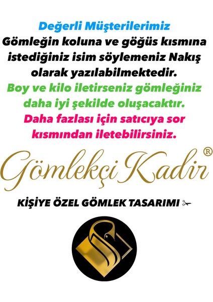 Kişiye Özel Dikim Isimli Nakışlı Erkek Gömlek fırsatları