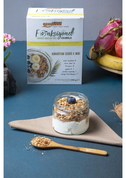 Emziren Annelere Özel Malt ve 7 Özel Bitki İçeren Granola, 3'lu Paket Hindistan Cevizi & Muzlu, 3x280 gr