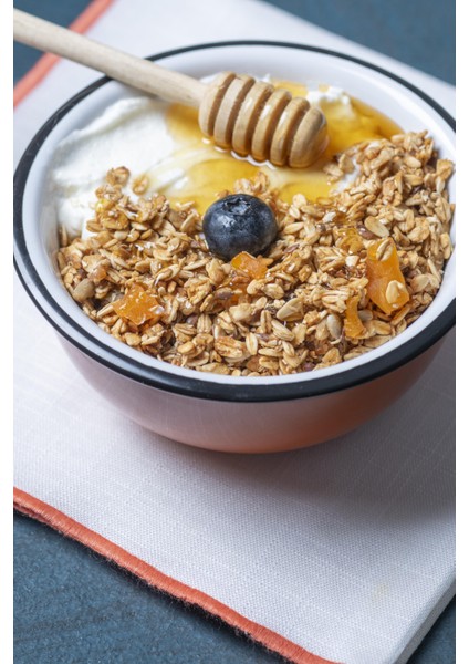 3lu Fırsat Paketi Probiyotik & Prebiyotik Granola, Keten Tohumu, Kayısı ve Hurma Barı Parçacıklı, 3x200 gr
