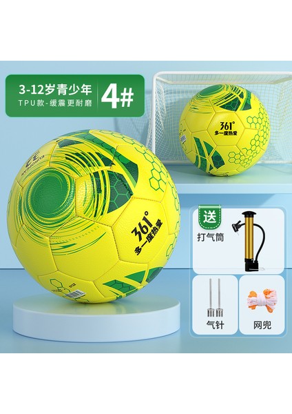 Futbol Çocuk 4 5 3 Yetişkin Ilkokul ve Ortaokul Öğrencileri Antrenman Müsabaka Siyah Beyaz Blok Pvc Makine Dikişli Futbol Topu (Yurt Dışından)