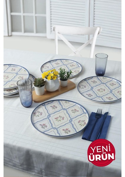 Floral Waves Nordic Servis Tabağı 28 cm 6 Adet 22668