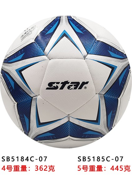 Futbol Çocuk 4 5 3 Yetişkin Ilkokul ve Ortaokul Öğrencileri Antrenman Müsabaka Siyah Beyaz Blok Pvc Makine Dikişli Futbol Topu (Yurt Dışından)