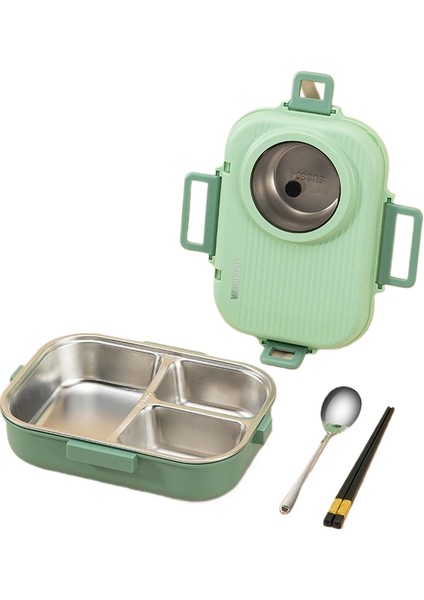 304 Paslanmaz Çelik Bölmeli Öğle Yemeği Kutusu Büyük Kapasiteli Öğrenci Yetişkin Öğle Yemeği Kutusu (Yurt Dışından)