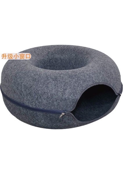 Donut Kedi Kumu Dört Mevsim Kedi Tüneli Yarı Kapalı Çıkarılabilir (Yurt Dışından)