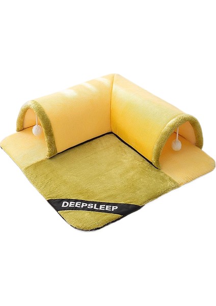 Four Seasons Cat Fun Play & Sleep Hepsi Bir Arada Tünel Kedi Kumu Sıcak ve Kalınlaştırılmış (Yurt Dışından)