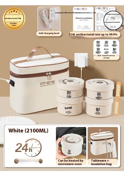 304+316 Paslanmaz Çelik Yemek Kutusu Isıtılabilir (Yurt Dışından)