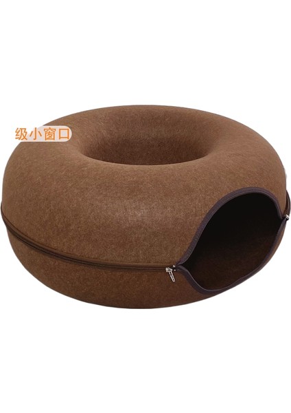 Donut Kedi Kumu Dört Mevsim Kedi Tüneli Yarı Kapalı Çıkarılabilir (Yurt Dışından)