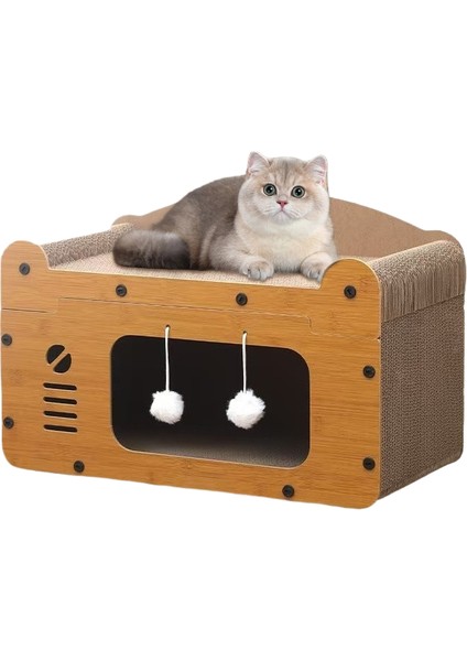 Kedi Tırmalama Tahtası Kedi Yuvası Aşınmaya Dalı Enkaz Olmayan Oyun Uyku Hepsi Bir Arada Kedi Tırmanma Çerçevesi Oyuncakları (Yurt Dışından)