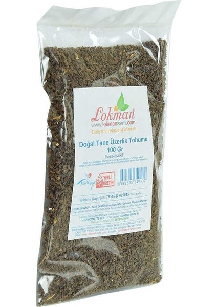 Üzerlik Tohumu Tane Doğal 100 gr Paket