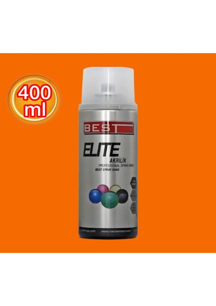 Elite Akrilik Sprey Boya 400 ml Ral 2004 Turuncu