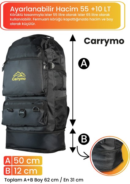 Körüklü Konfor Modeli Çok Gözlü Gezi Seyahat Yürüyüş Dağcı Kamp Spor Sırt Çantası fiyatları