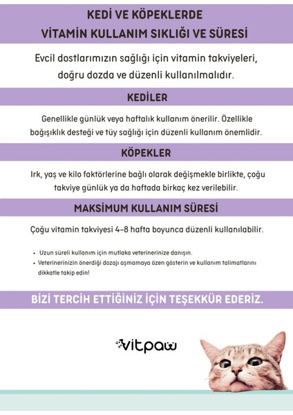 B Complex Damla 50 ml Kediler Için Tüy Dökülmesi Engelleyici, Deri ve Tüy Sağlığı Biotin Damla, Kedi vitamini
