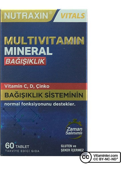 Multivitamin Mineral Immun 60 Tablet
