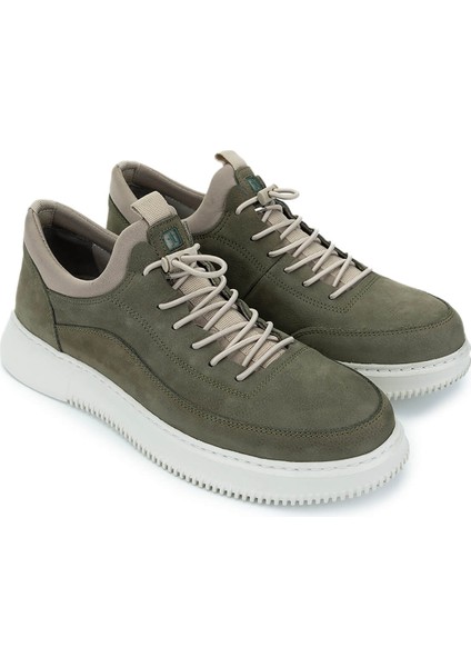 Erkek Yeşil Nubuk Sneakers & Spor Ayakkabı 298 9169-F412 Erk Ayk Y25 Olıve Dante