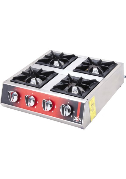 4 Lü Set Üstü Mini Ocak/lpg Gri / Tek Ebat