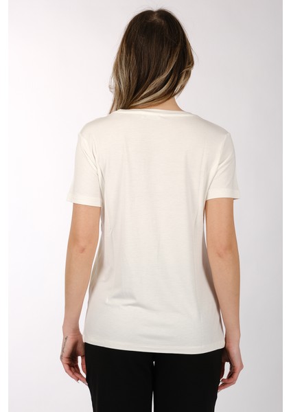 Kadın Oversize T-Shirt - Kısa Kol Yuvarlak Yaka Minimalist Günlük indirimleri