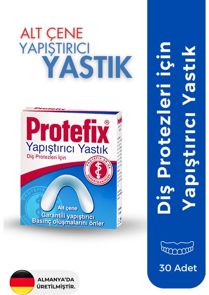 Diş Protezleri İçin Alt Çene Yapıştırıcı Yastık