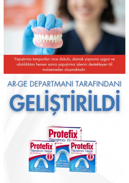 Diş Protezleri İçin Alt Çene Yapıştırıcı Yastık