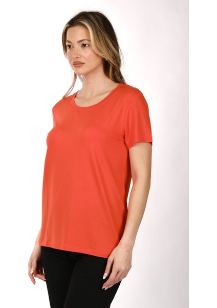 Kadın Oversize T-Shirt - Kısa Kol Yuvarlak Yaka Minimalist Günlük indirimleri