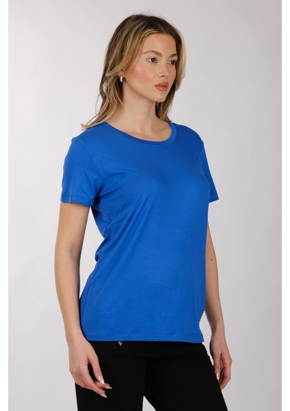 Kadın Oversize T-Shirt - Kısa Kol Yuvarlak Yaka Minimalist Günlük modelleri