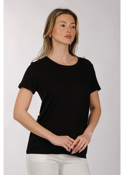 Kadın Oversize T-Shirt - Kısa Kol Yuvarlak Yaka Minimalist Günlük modelleri