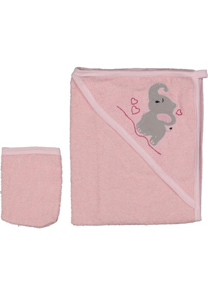 Unısex 1/36 Ay Fil Nakışlı Dokuma Havlu Silgi